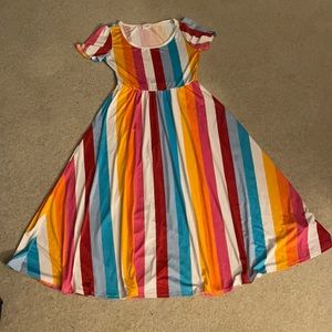 LuLaRoe Nicole rainbow Dress